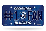 Creighton Bluejays License Plate #1 Fan - Team Fan Cave