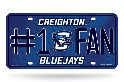 Creighton Bluejays License Plate #1 Fan - Team Fan Cave