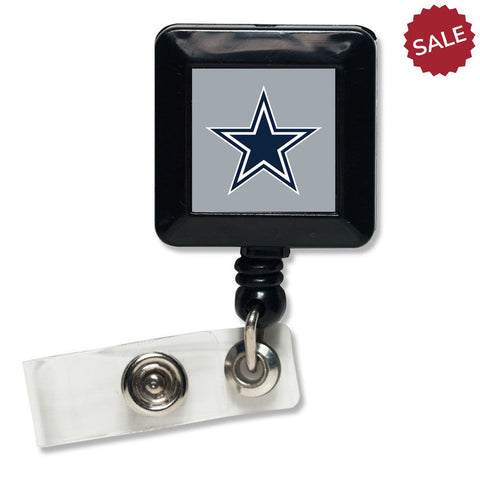 Dallas Cowboys Badge Holder Retractable Square-0