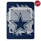 Dallas Cowboys Blanket 46x60 Micro Raschel Dimensional Design Rolled