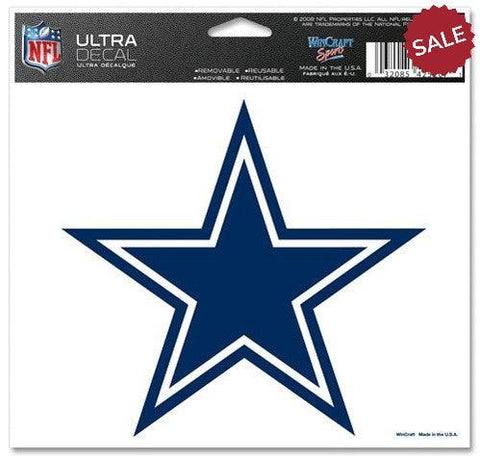 Dallas Cowboys Decal 5x6 Ultra Color Star