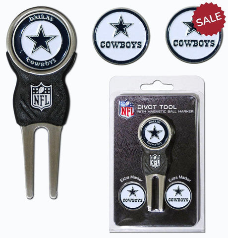 Dallas Cowboys Golf Divot Tool with 3 Markers