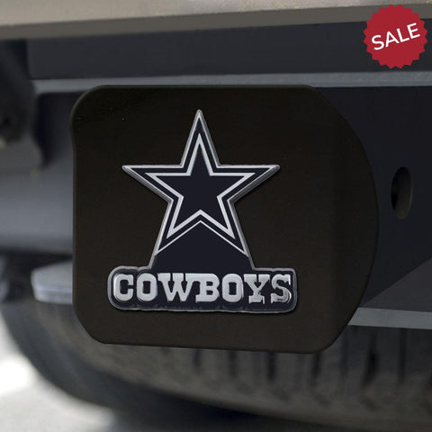 Dallas Cowboys Hitch Cover Chrome Emblem on Black - Special Order