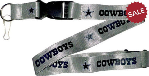 Dallas Cowboys Lanyard Silver