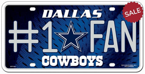 Dallas Cowboys License Plate #1 Fan