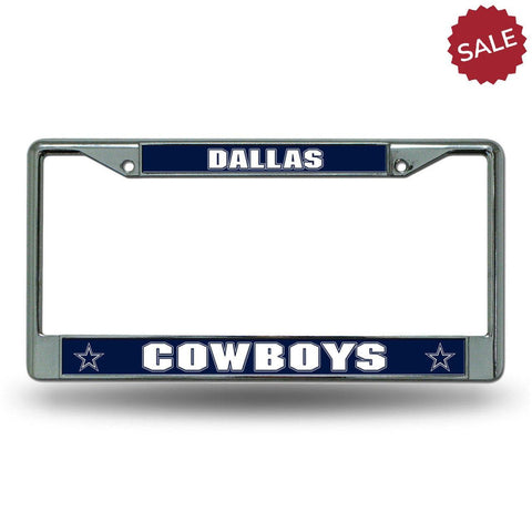 Dallas Cowboys License Plate Frame Chrome Printed Insert