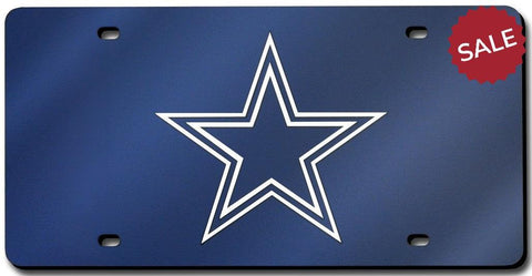 Dallas Cowboys License Plate Laser Cut Navy - Team Fan Cave