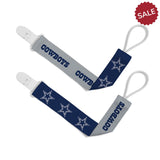 Dallas Cowboys Pacifier Clips 2 Pack-0