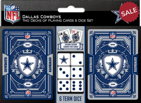 Dallas Cowboys Playing Cards and Dice Set