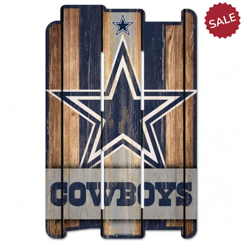 Dallas Cowboys Sign 11x17 Wood Fence Style-0