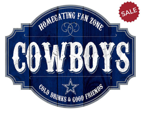 Dallas Cowboys Sign Wood 12 Inch Homegating Tavern