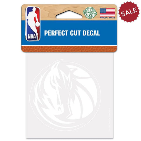 Dallas Mavericks Decal 4x4 Perfect Cut White Special Order - Team Fan Cave