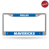 Dallas Mavericks License Plate Frame Chrome Printed Insert