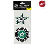 Dallas Stars Decal 4x4 Perfect Cut Set of 2