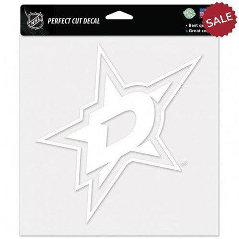 Dallas Stars Decal 8x8 Perfect Cut White Special Order - Team Fan Cave