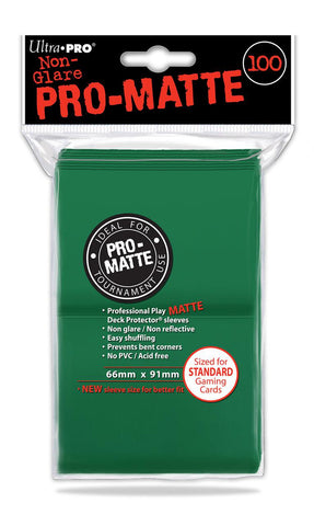 Deck Protectors - Pro-Matte Green (100 per pack)