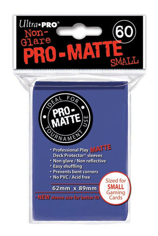 Deck Protectors - Pro Matte - Small Size - Blue (One Pack of 60)