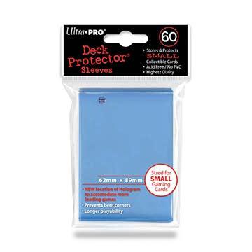 Deck Protectors - Small Size - Light Blue (One Pack of 60)
