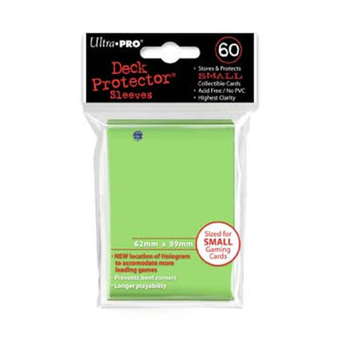 Deck Protectors - Small Size - Lime Green (One Pack of 60)