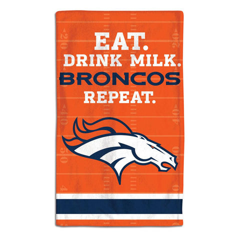 Denver Broncos Baby Burp Cloth 10x17 - Team Fan Cave