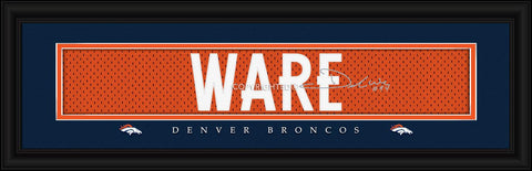 Denver Broncos DeMarcus Ware Print - Signature 8"x24" - Team Fan Cave