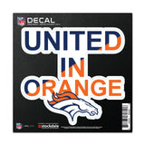 Denver Broncos Decal 6x6 All Surface Slogan-0