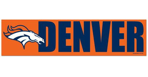 Denver Broncos Decal Bumper Sticker