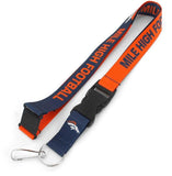 Denver Broncos Lanyard Breakaway Style Slogan Design