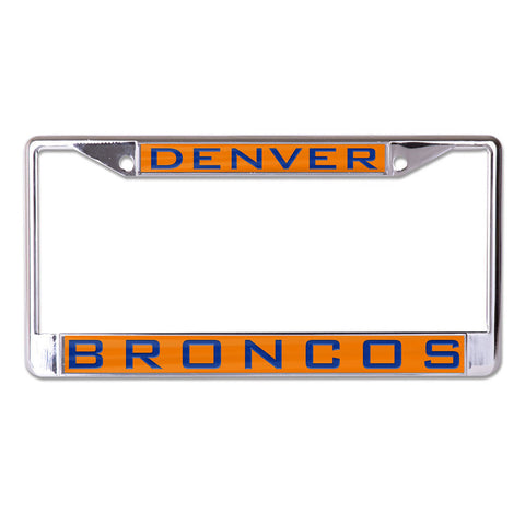 Denver Broncos License Plate Frame - Inlaid - Special Order-0