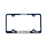 Denver Broncos License Plate Frame Laser Cut Blue - Team Fan Cave