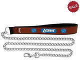 Detroit Lions Football Leather Leash - L