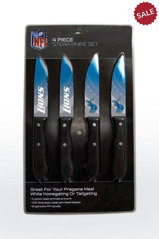 Detroit Lions Knife Set - Steak - 4 Pack