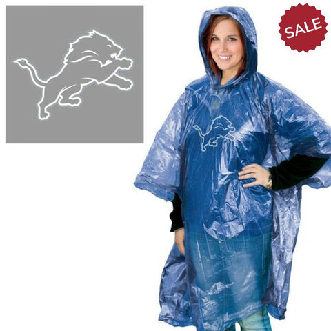 Detroit Lions Rain Poncho