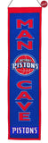 Detroit Pistons Banner 8x32 Wool Man Cave