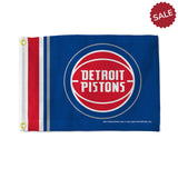 Detroit Pistons Flag 12x17 Striped Utility