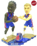 Detroit Pistons Milicic & Wallace Forever Collectibles Bobble Mates