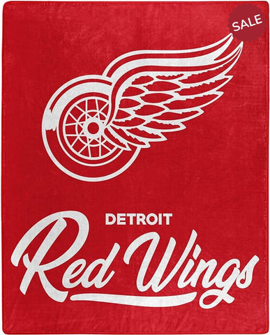 Detroit Red Wings Blanket 50x60 Raschel Signature Design