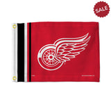 Detroit Red Wings Flag 12x17 Striped Utility