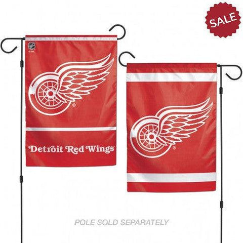 Detroit Red Wings Flag 12x18 Garden Style 2 Sided