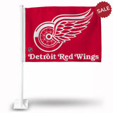 Detroit Red Wings Flag Car