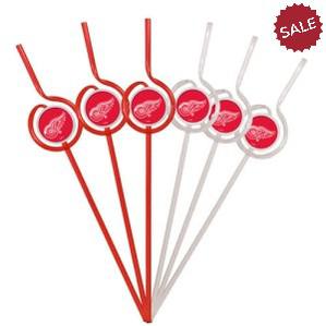 Detroit Red Wings Team Sipper Straws