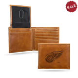 Detroit Red Wings Wallet Billfold Laser Engraved