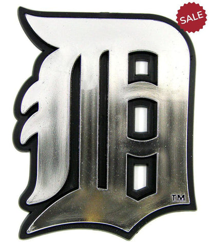 Detroit Tigers Auto Emblem - Silver