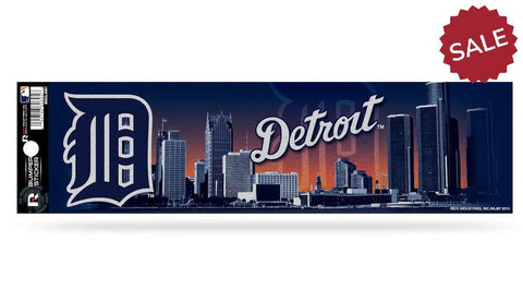 Detroit Tigers Decal Bumper Sticker Glitter