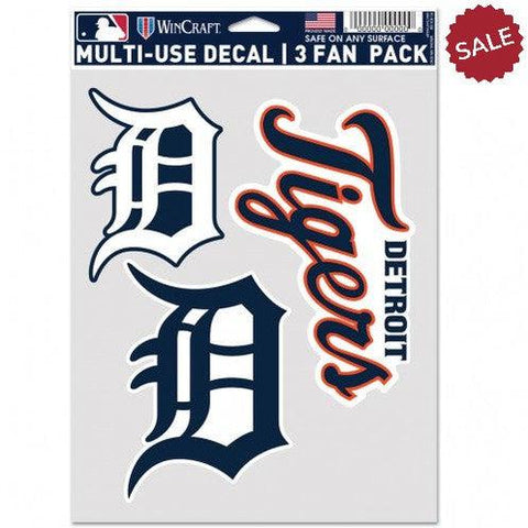 Detroit Tigers Decal Multi Use Fan 3 Pack