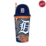 Detroit Tigers Helmet Cup 32oz Plastic with Straw