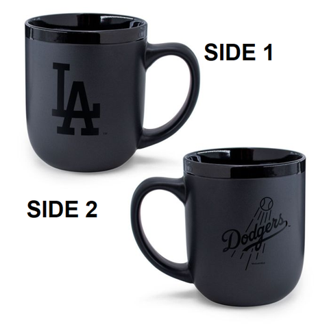 Los Angeles Dodgers Coffee Mug 17oz Matte Black-0