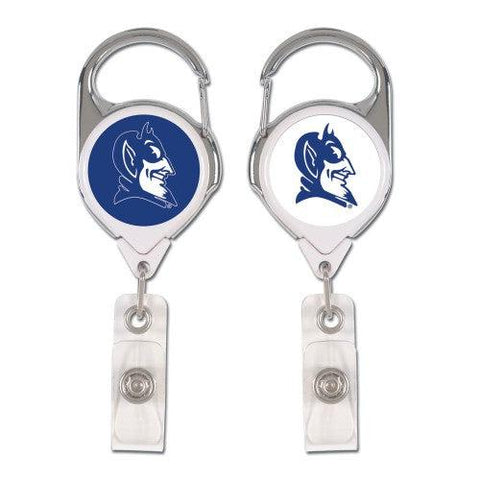 Duke Blue Devils Badge Holder Premium Retractable