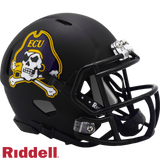 East Carolina Pirates Helmet Riddell Replica Mini Speed Style Matte Black-0