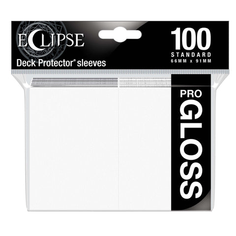 Eclipse Gloss Standard Sleeves 100 Pack Arctic White-0